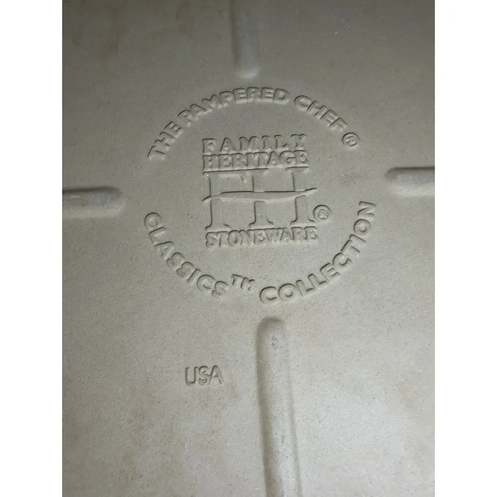 Pampered Chef Family Heritage Stoneware Baking Sheet 12